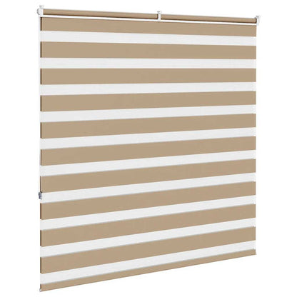 Zebra Blind Sand Brown 150x150 cm Fabric Width 145.9 cm Polyester