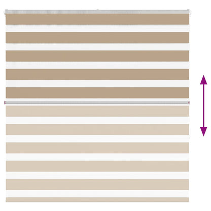 Zebra Blind Sand Brown 150x150 cm Fabric Width 145.9 cm