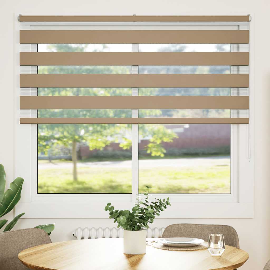 Zebra Blind Sand Brown 160x150 cm Fabric Width 155.9 cm
