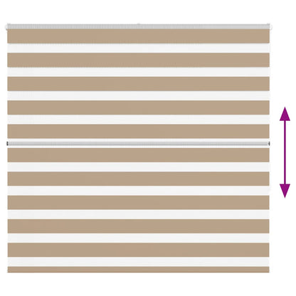Zebra Blind Sand Brown 160x150 cm Fabric Width 155.9 cm