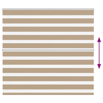 Zebra Blind Sand Brown 165x150 cm Fabric Width 160.9 cm Polyester