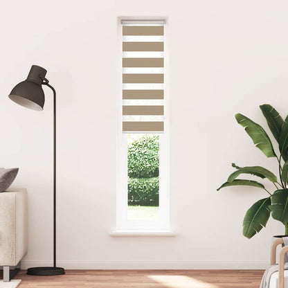 Zebra Blind Sand Brown 40x200 cm Fabric Width 35.9 cm Polyester