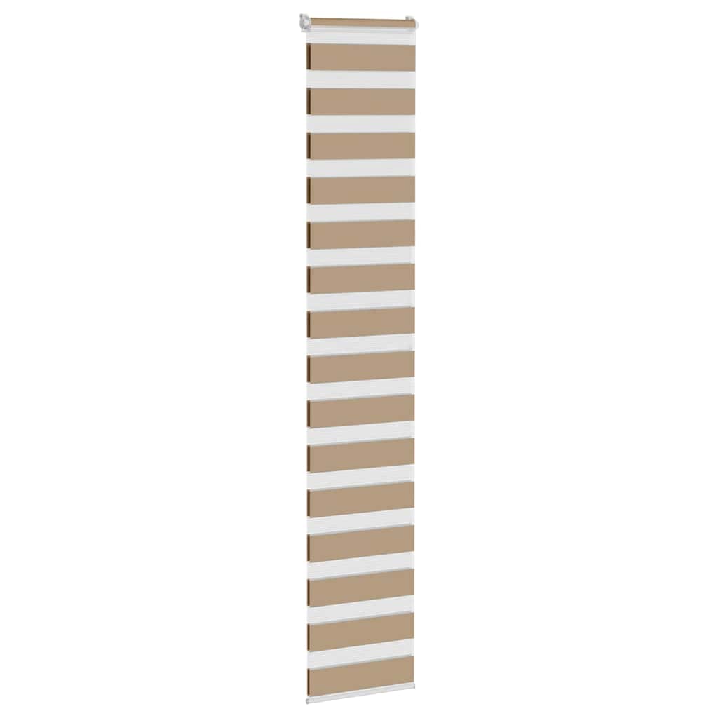 Zebra Blind Sand Brown 40x200 cm Fabric Width 35.9 cm Polyester