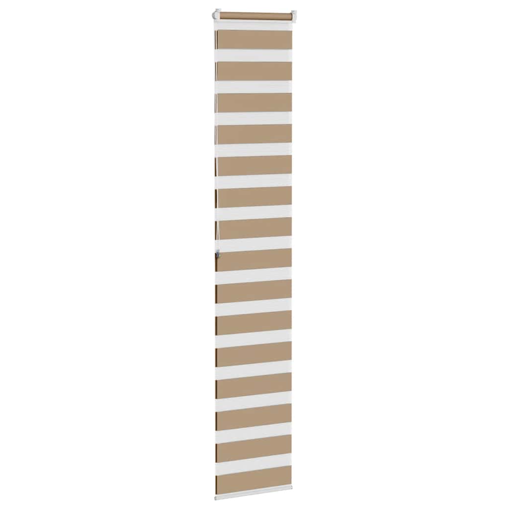 Zebra Blind Sand Brown 40x200 cm Fabric Width 35.9 cm Polyester