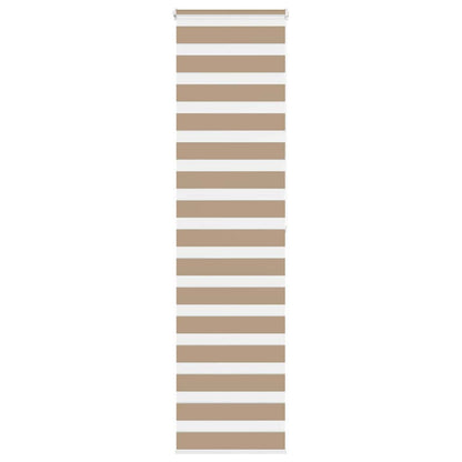 Zebra Blind Sand Brown 55x200 cm Fabric Width 50.9 cm Polyester