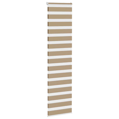 Zebra Blind Sand Brown 65x200 cm Fabric Width 60.9 cm Polyester