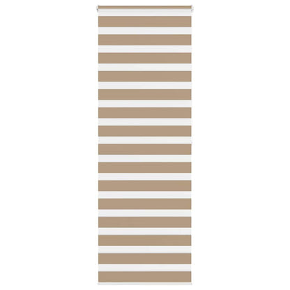 Zebra Blind Sand Brown 80x200 cm Fabric Width 75.9 cm Polyester