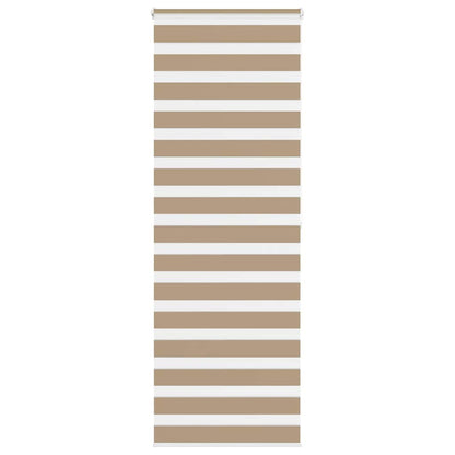 Zebra Blind Sand Brown 85x200 cm Fabric Width 80.9 cm Polyester