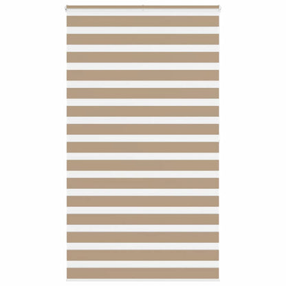 Zebra Blind Sand Brown 125x200 cm Fabric Width 120.9 cm Polyester