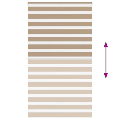 Zebra Blind Sand Brown 125x200 cm Fabric Width 120.9 cm