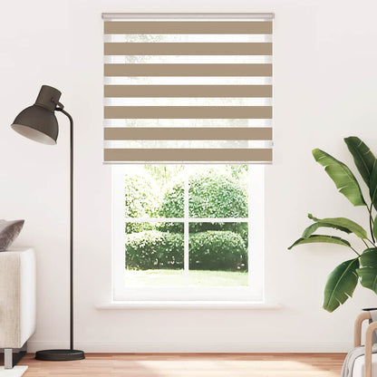 Zebra Blind Sand Brown 130x200 cm Fabric Width 125.9 cm Polyester