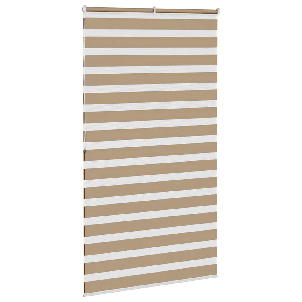 Zebra Blind Sand Brown 130x200 cm Fabric Width 125.9 cm Polyester