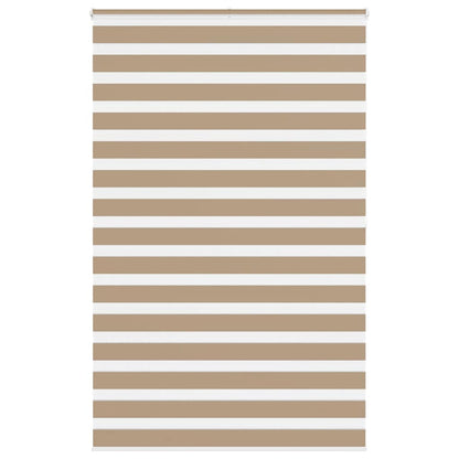 Zebra Blind Sand Brown 140x200 cm Fabric Width 135.9 cm Polyester