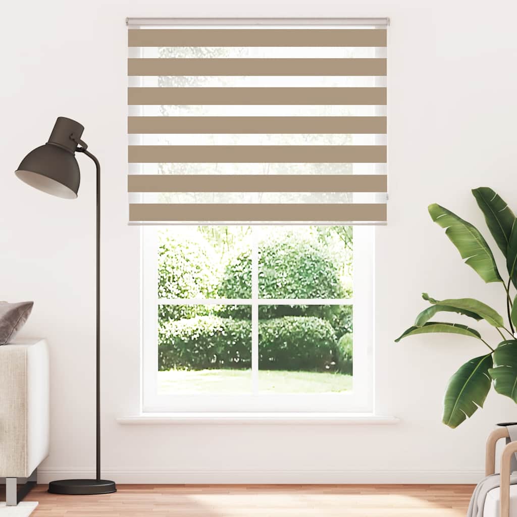 Zebra Blind Sand Brown 145x200 cm Fabric Width 140.9 cm