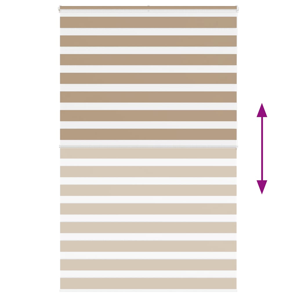 Zebra Blind Sand Brown 145x200 cm Fabric Width 140.9 cm