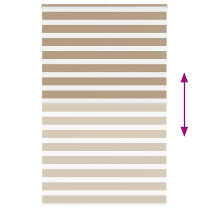 Zebra Blind Sand Brown 145x200 cm Fabric Width 140.9 cm