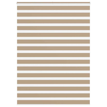Zebra Blind Sand Brown 155x200 cm Fabric Width 150.9 cm Polyester