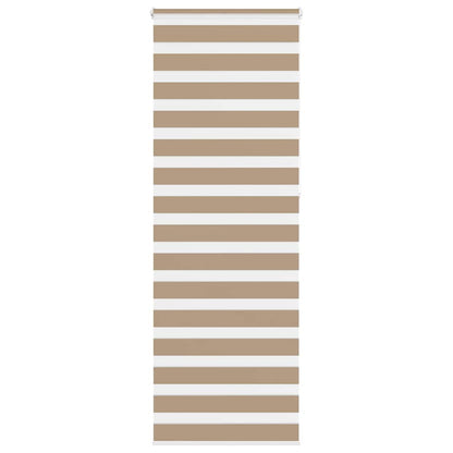 Zebra Blind Sand Brown 70x230 cm Fabric Width 65.9 cm Polyester