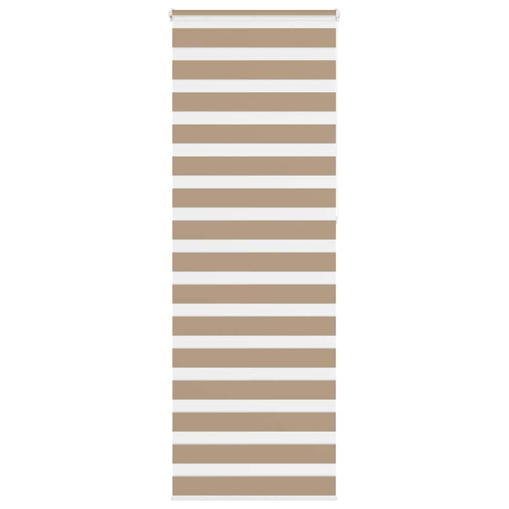 Zebra Blind Sand Brown 75x230 cm Fabric Width 70.9 cm Polyester
