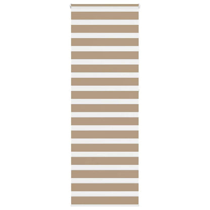 Zebra Blind Sand Brown 80x230 cm Fabric Width 75.9 cm Polyester