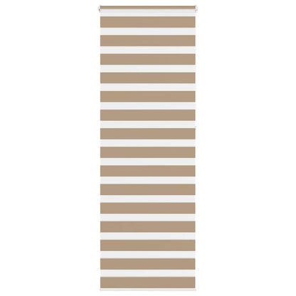 Zebra Blind Sand Brown 90x230 cm Fabric Width 85.9 cm Polyester