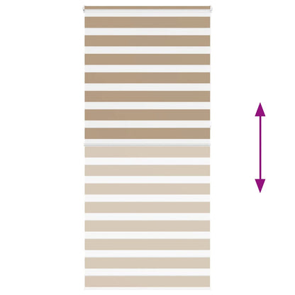Zebra Blind Sand Brown 105x230 cm Fabric Width 100.9 cm Polyester