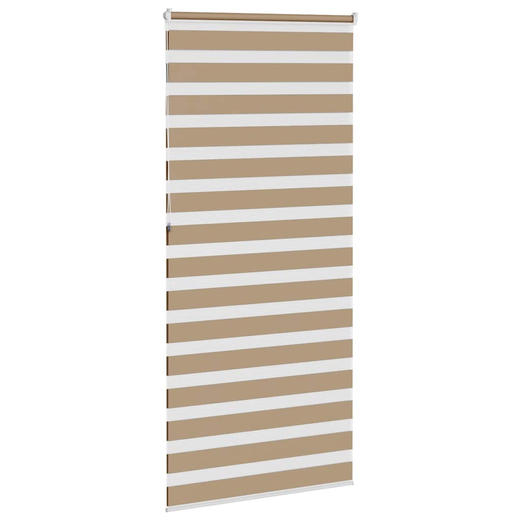 Zebra Blind Sand Brown 110x230 cm Fabric Width 105.9 cm Polyester