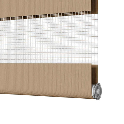 Zebra Blind Sand Brown 130x230 cm Fabric Width 125.9 cm