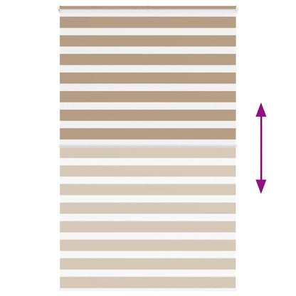 Zebra Blind Sand Brown 140x230 cm Fabric Width 135.9 cm