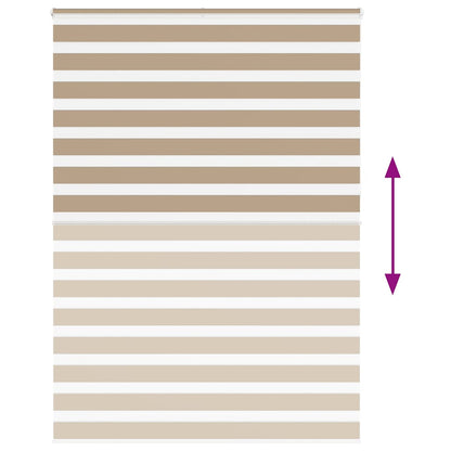 Zebra Blind Sand Brown 160x230 cm Fabric Width 155.9 cm