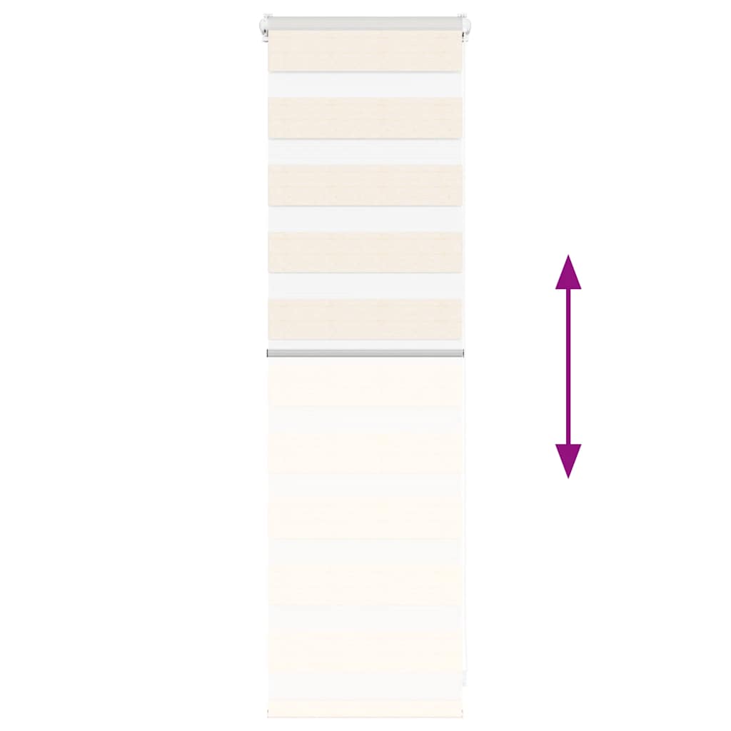 Zebra Blind Marble Beige 45x100 cm Fabric Width 40.9 cm Polyester
