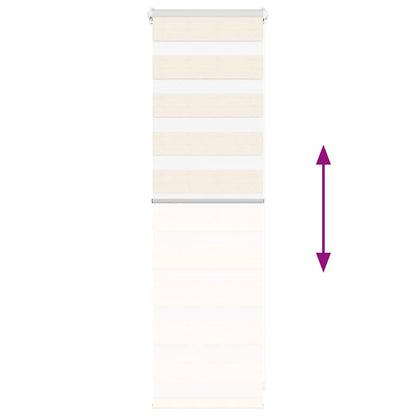 Zebra Blind Marble Beige 45x100 cm Fabric Width 40.9 cm Polyester