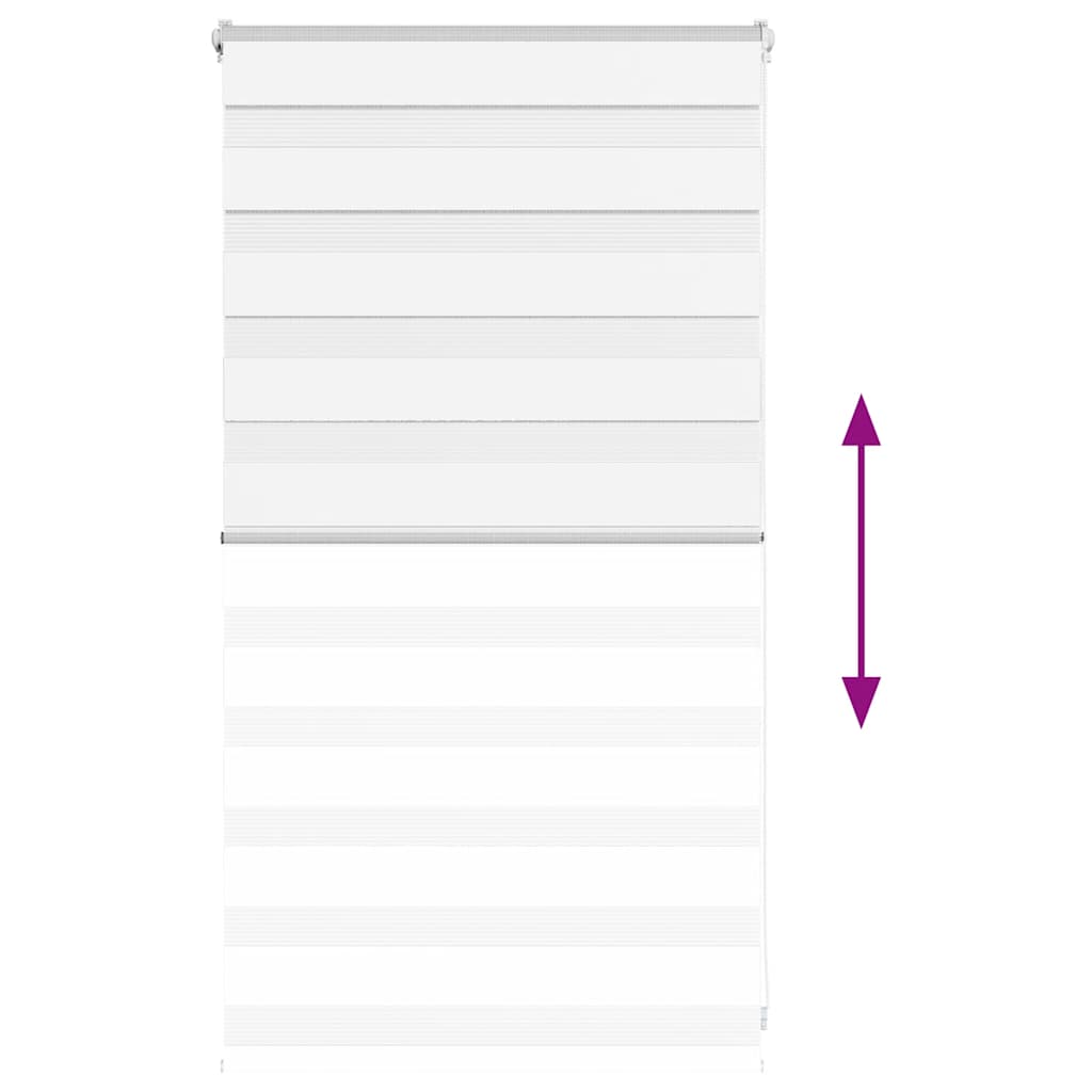 Zebra Blind White 70x100 cm Fabric Width 65.9 cm Polyester