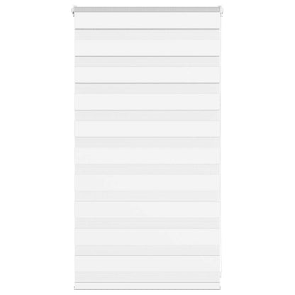 Zebra Blind White 85x100 cm Fabric Width 80.9 cm Polyester
