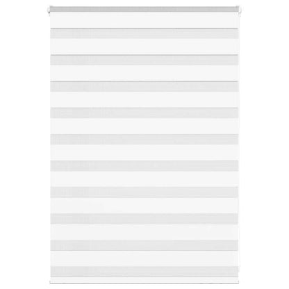 Zebra Blind White 100x100 cm Fabric Width 95.9 cm Polyester