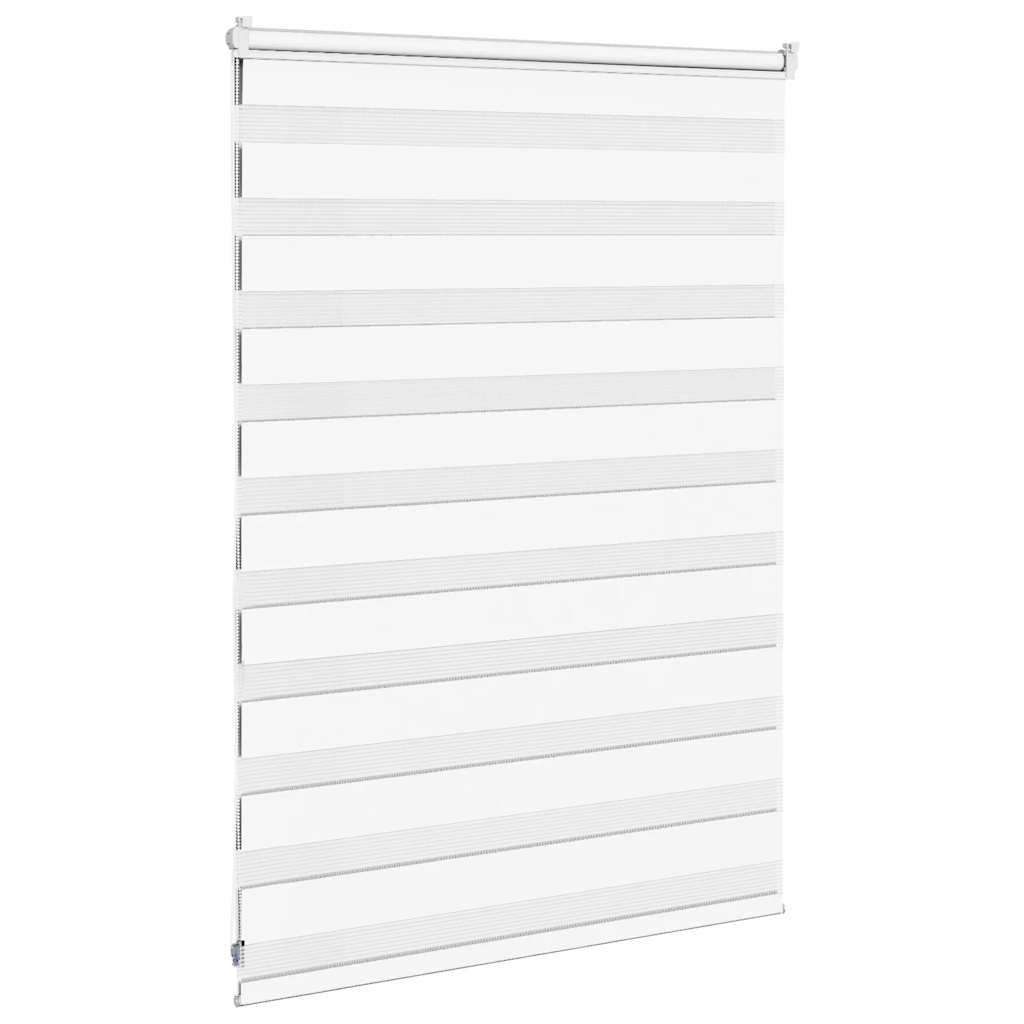 Zebra Blind White 100x100 cm Fabric Width 95.9 cm Polyester