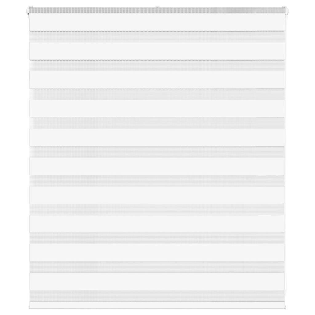 Zebra Blind White 120x100 cm Fabric Width 115.9 cm Polyester