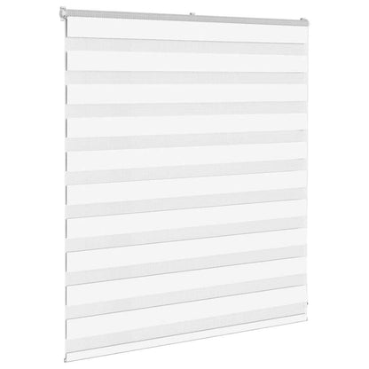 Zebra Blind White 125x100 cm Fabric Width 120.9 cm Polyester