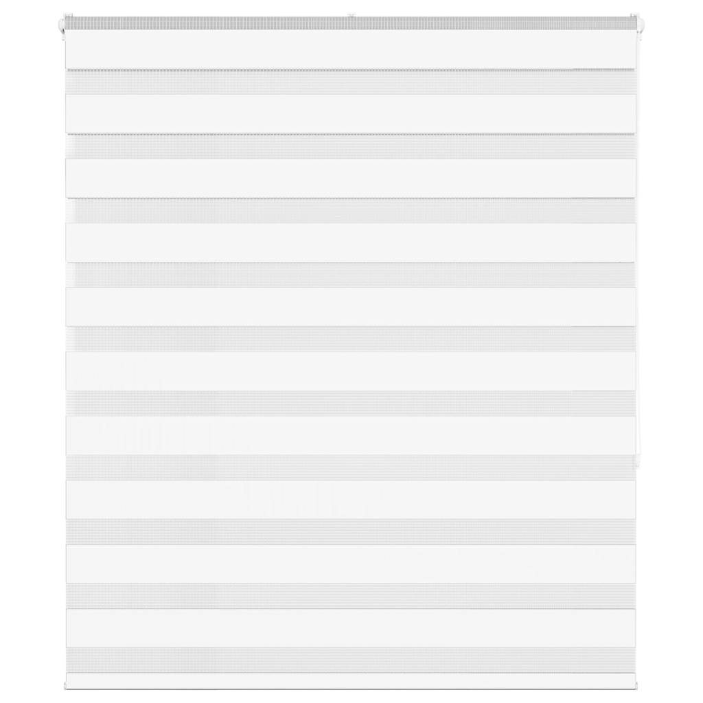Zebra Blind White 130x150 cm Fabric Width 125.9 cm Polyester