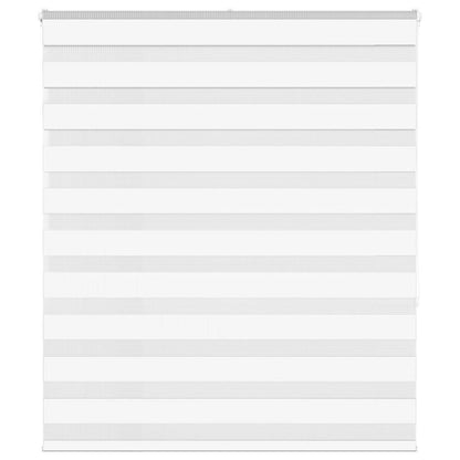 Zebra Blind White 130x150 cm Fabric Width 125.9 cm Polyester