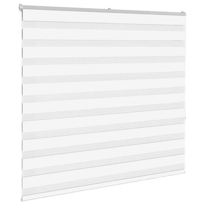 Zebra Blind White 165x150 cm Fabric Width 160.9 cm Polyester