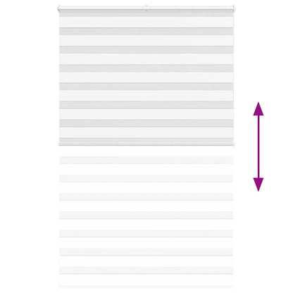 Zebra Blind White 140x200 cm Fabric Width 135.9 cm Polyester