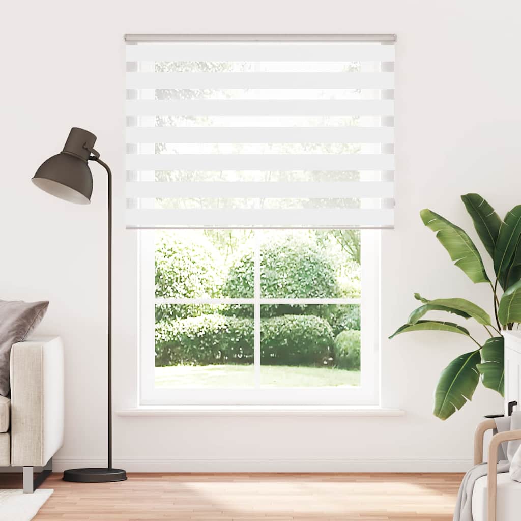 Zebra Blind White 165x200 cm Fabric Width 160,9 cm Polyester