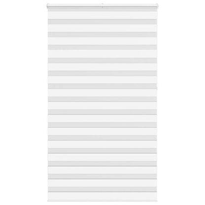 Zebra Blind White 125x230 cm Fabric Width 120.9 cm Polyester