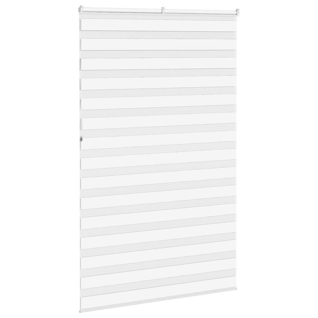 Zebra Blind White 140x230 cm Fabric Width 135.9 cm Polyester