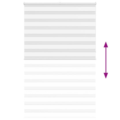 Zebra Blind White 140x230 cm Fabric Width 135.9 cm Polyester