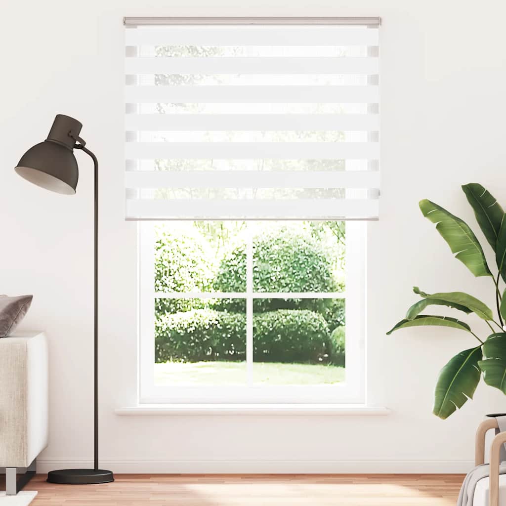 Zebra Blind White 150x230 cm Fabric Width 145,9 cm Polyester