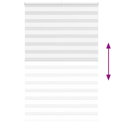 Zebra Blind White 150x230 cm Fabric Width 145.9 cm Polyester