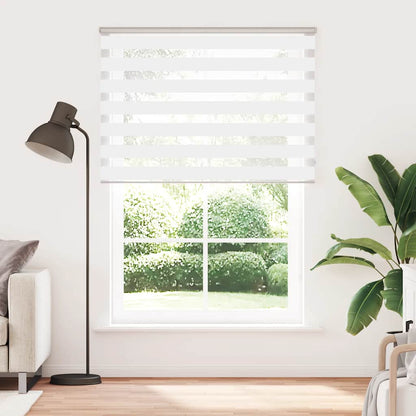 Zebra Blind White 155x230 cm Fabric Width 150,9 cm Polyester