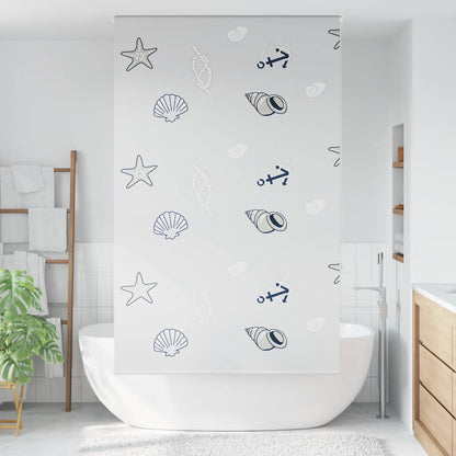 Shower Roller Blind 130x240 cm Fabric Width 126 cm